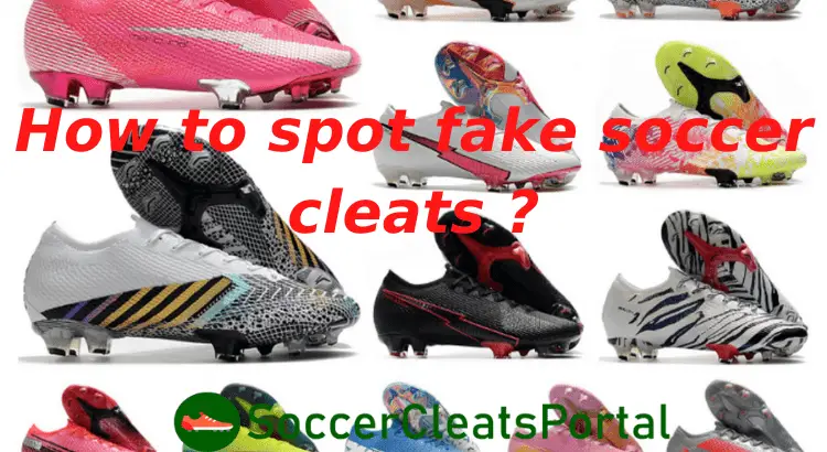 fake soccer cleats